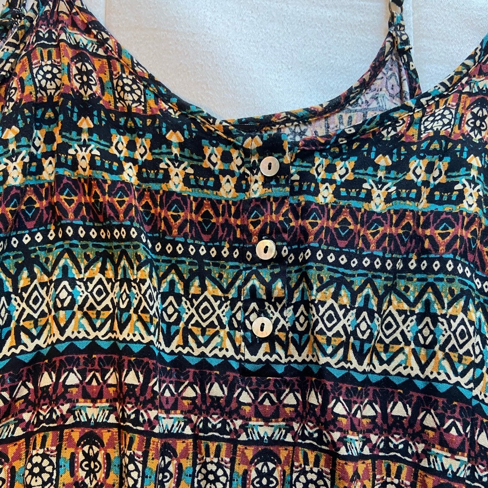 Tribal print romper